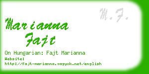 marianna fajt business card